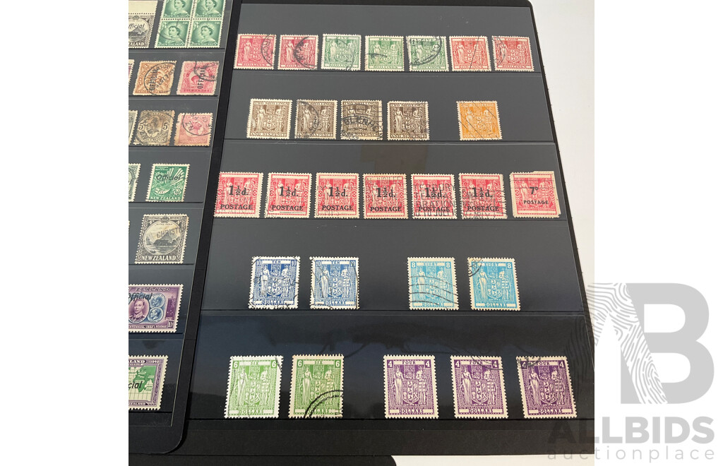 New Zealand Stamps, QV to QE2, Overprints, Mint Hinged