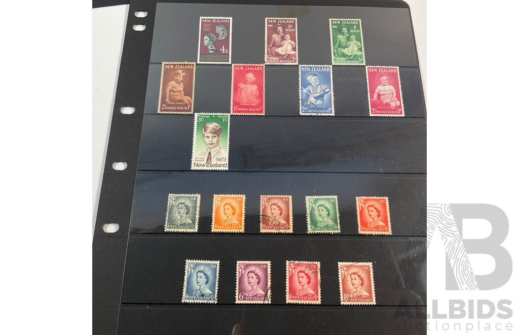 New Zealand Stamps, QV to QE2, Overprints, Mint Hinged
