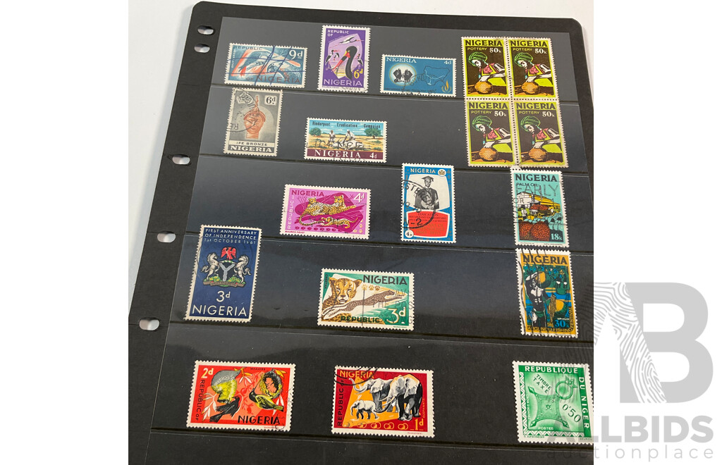 Great Britain/Nigeria 1800's-1900's Stamps, QV, to QE2, Overprint