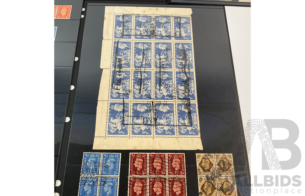 Great Britain KGVI Stamp Blocks and Pairs