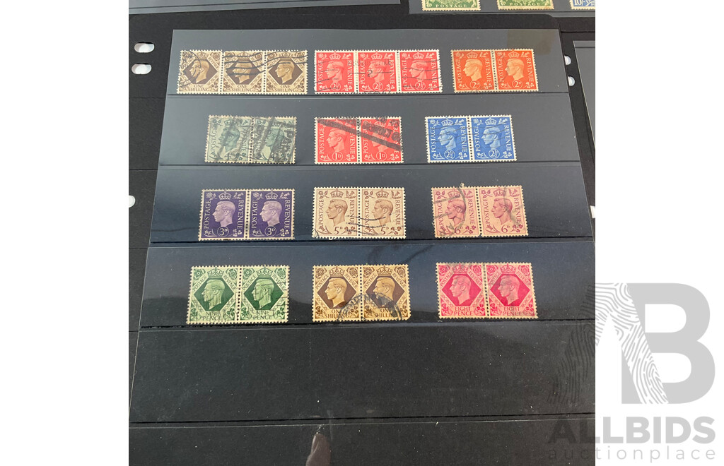 Great Britain KGVI Stamp Blocks and Pairs