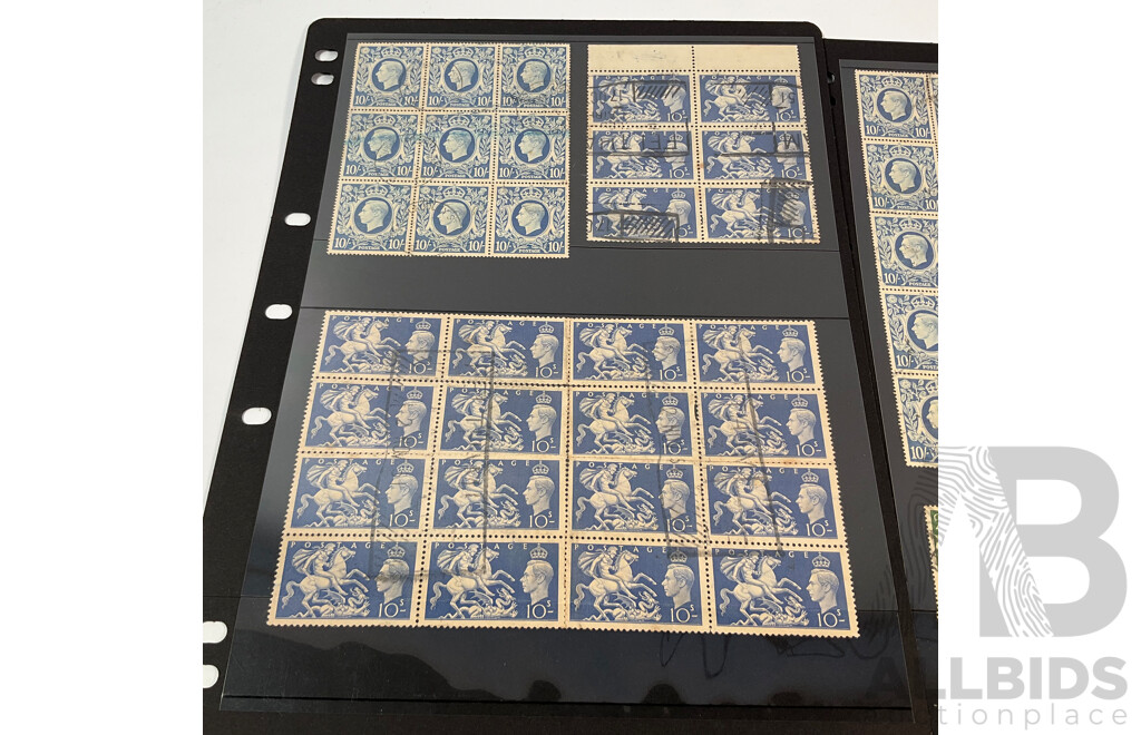 Great Britain KGVI Stamp Blocks and Pairs