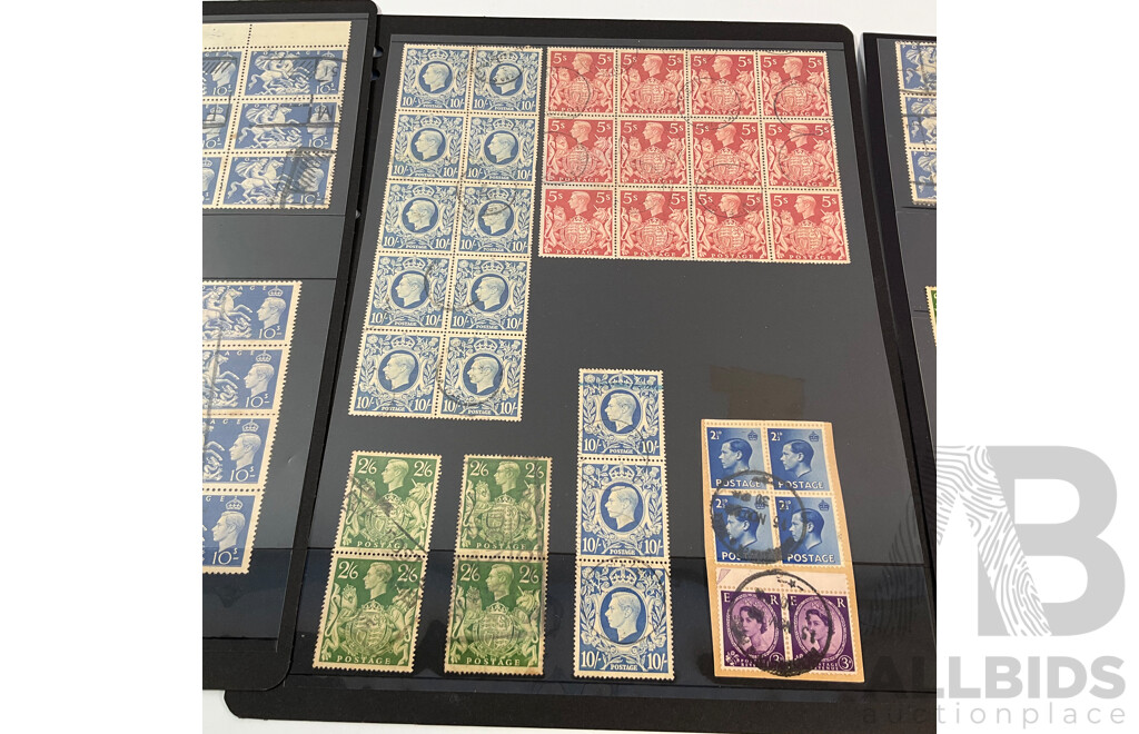 Great Britain KGVI Stamp Blocks and Pairs