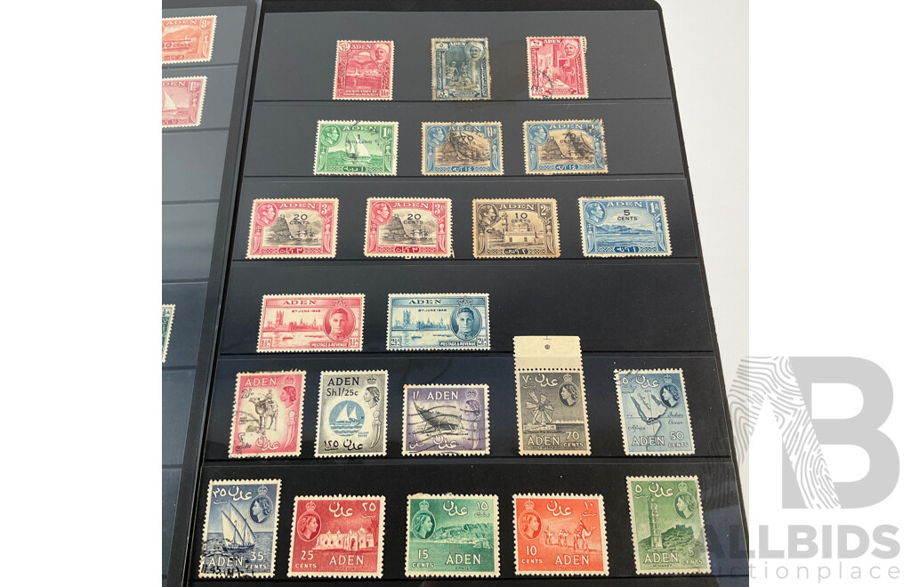 Great Britain/Aden Stamps, KGVI, WW2 Victory Overprints