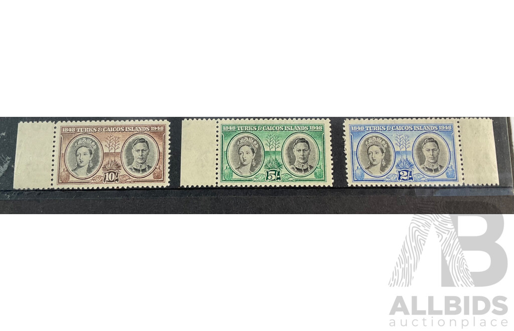 Great Britain/Turks & Caicos Islands Stamp Set to Ten Shillings