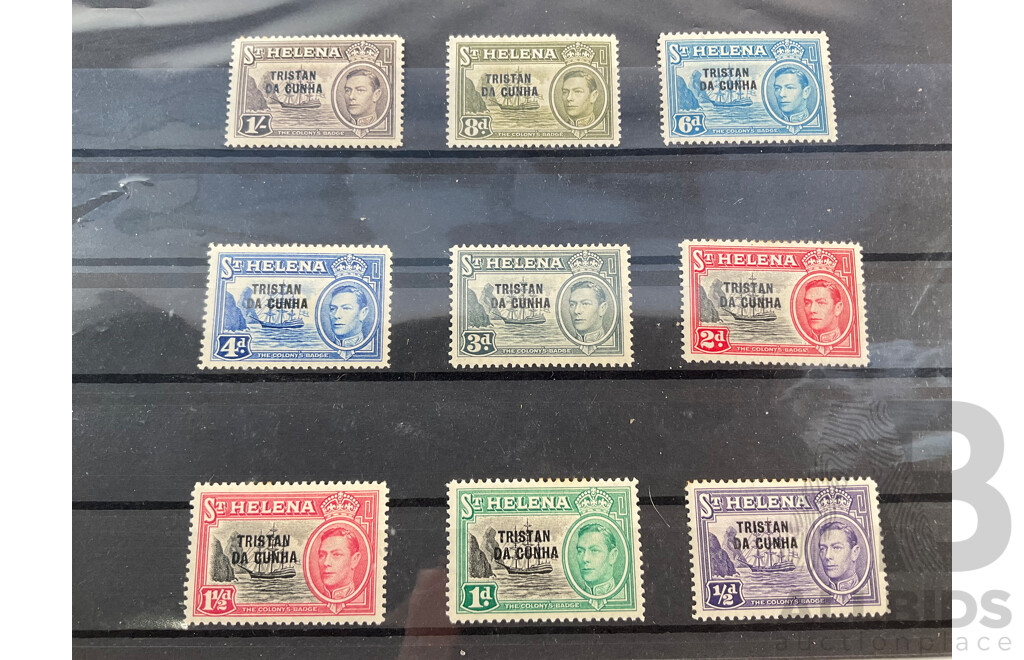 Great Britain/St Helena Stamps, Tristan Da Cunha Overprint Set