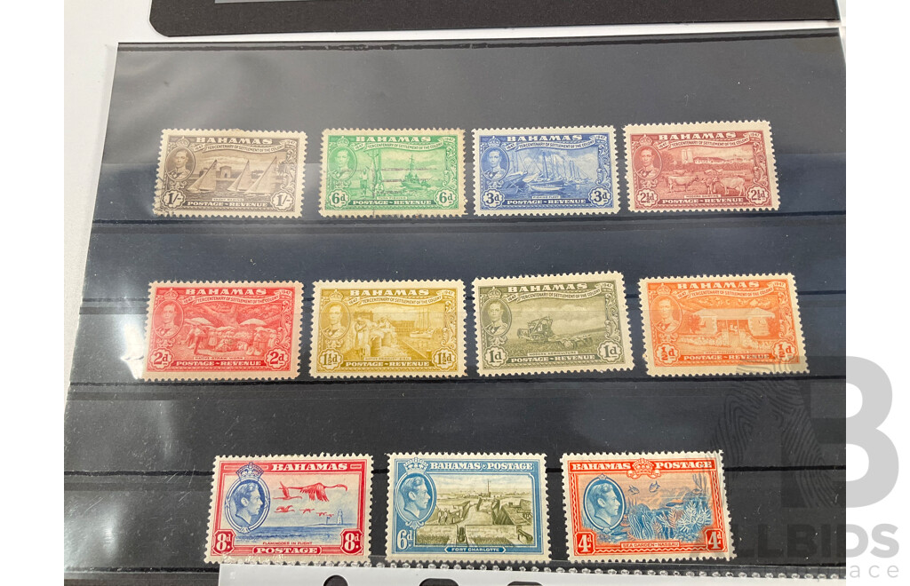 Collection of British Empire Stamps Including 1937 KGVI Coronation Omnibus Aden, Bahamas, Bermuda, Caymen Islands, Ceylon, Cyprus, Dominica, Fiji, Gibraltar, Gilbert & Ellice Islands, Gold Coast, Grenada, British Guiana, Honduras..........................
