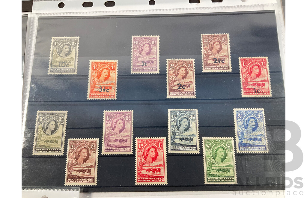 Collection of British Empire Stamps Including 1937 KGVI Coronation Omnibus Aden, Bahamas, Bermuda, Caymen Islands, Ceylon, Cyprus, Dominica, Fiji, Gibraltar, Gilbert & Ellice Islands, Gold Coast, Grenada, British Guiana, Honduras..........................