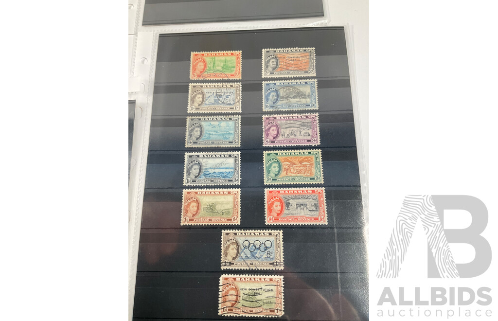 Collection of British Empire Stamps Including 1937 KGVI Coronation Omnibus Aden, Bahamas, Bermuda, Caymen Islands, Ceylon, Cyprus, Dominica, Fiji, Gibraltar, Gilbert & Ellice Islands, Gold Coast, Grenada, British Guiana, Honduras..........................