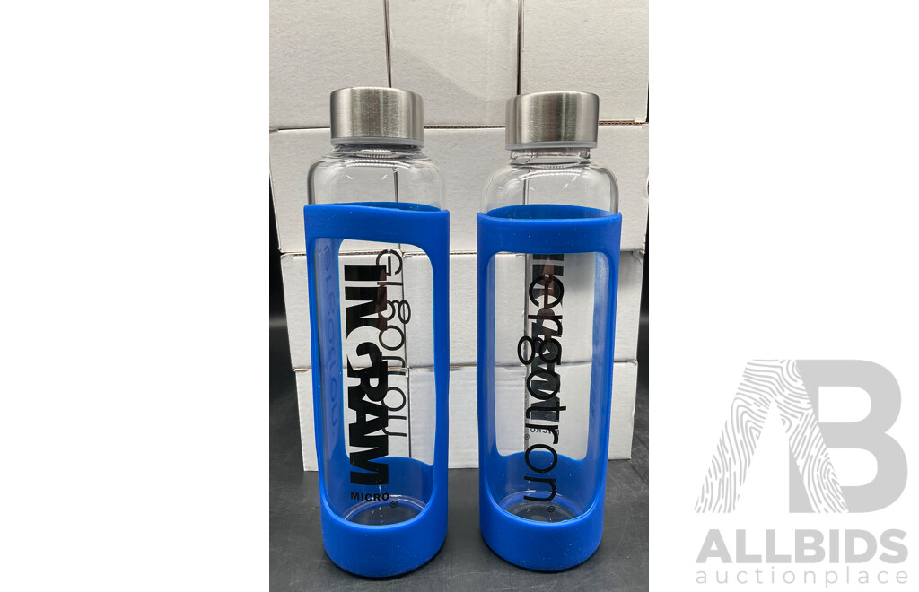 Glass Bottle with Silicone Sleeve - Lot of 24