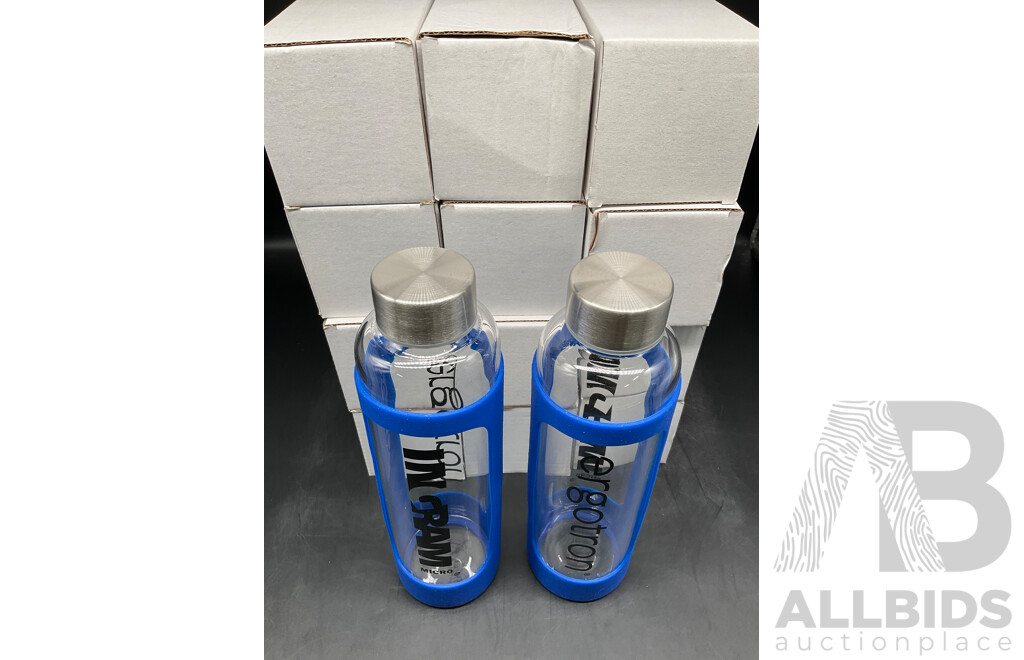 Glass Bottle with Silicone Sleeve - Lot of 24