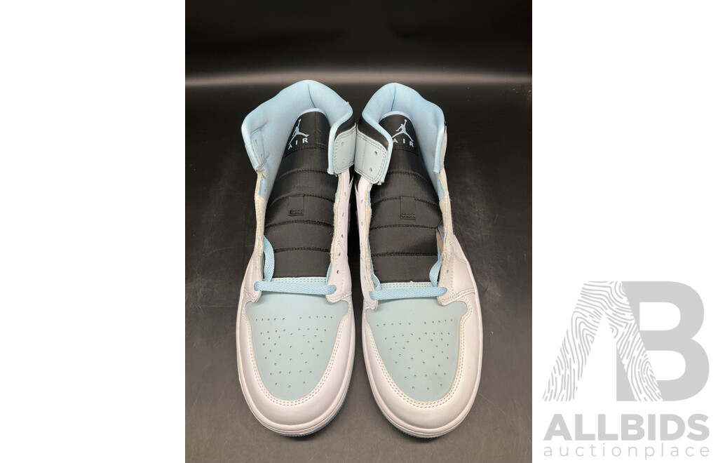 AIR JORDAN 1 MID SE Ice Blue Nubuck DV1308-104 Men US13