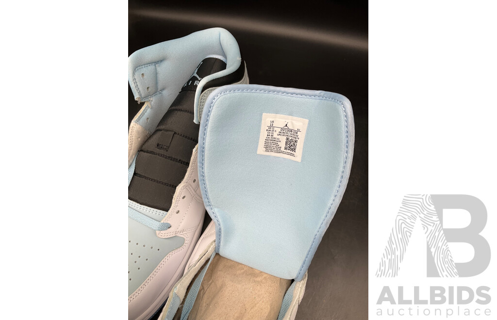 AIR JORDAN 1 MID SE Ice Blue Nubuck DV1308-104 Men US13