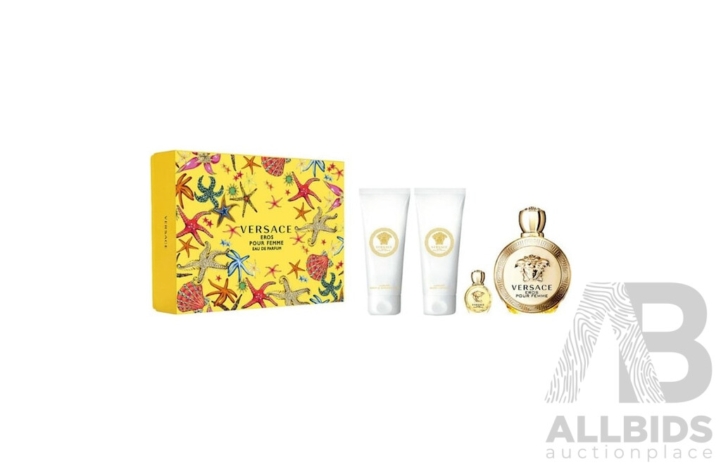 VERSACE Rous Pour Femme 4 Piece Fragrance Gift Set
