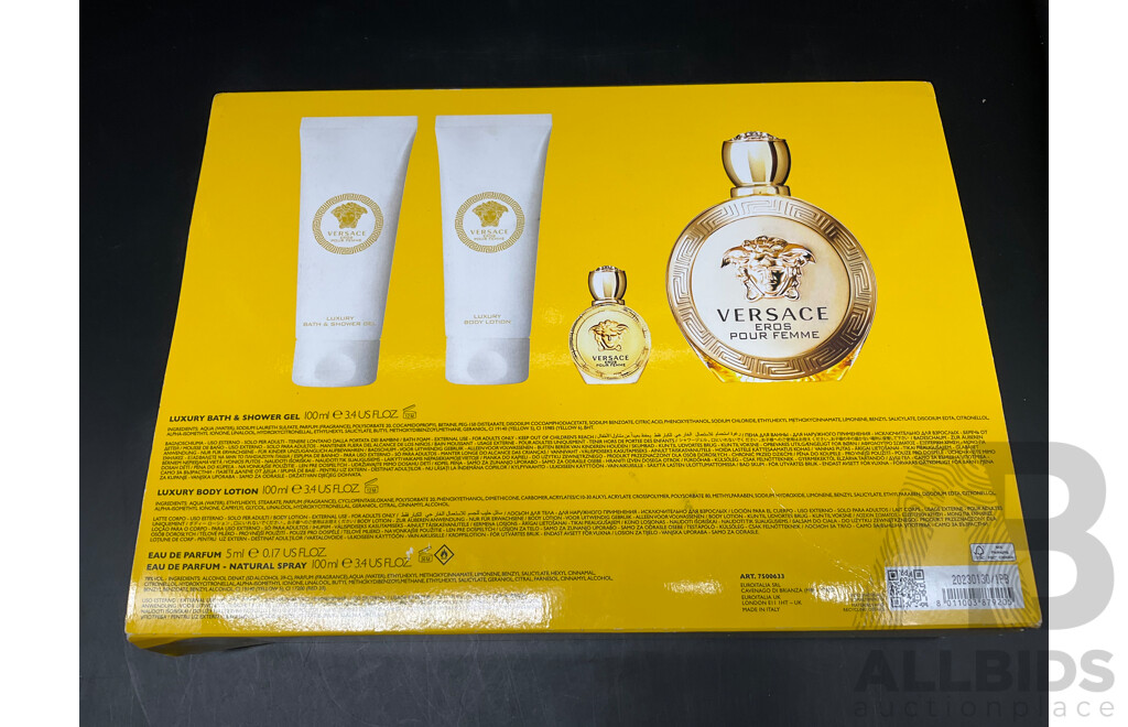 VERSACE Rous Pour Femme 4 Piece Fragrance Gift Set