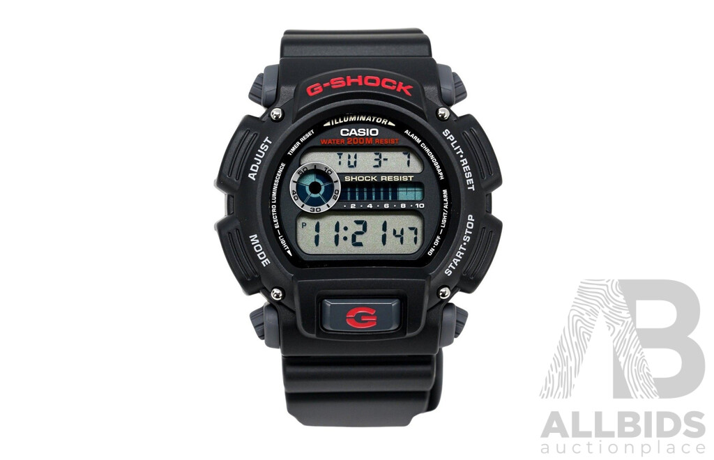 CASIO G-SHOCK 3232 Men's Black Military Sport Watch DW-9052 - Lot of 3 - ORP $225
