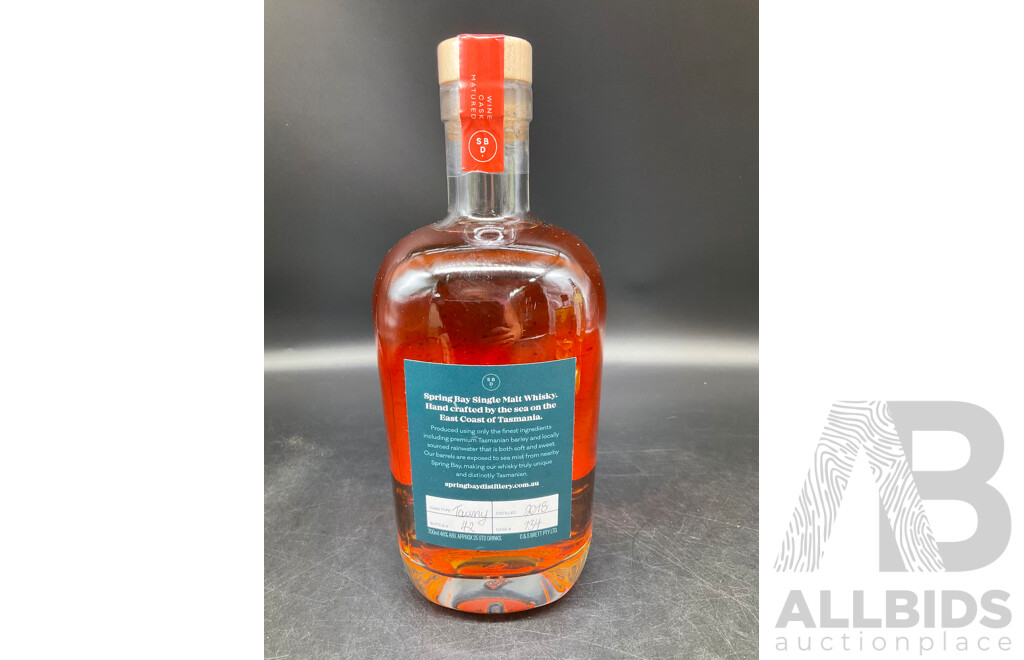 SPRING BAY Tasmanian Single Malt Whisky 2018 700ml