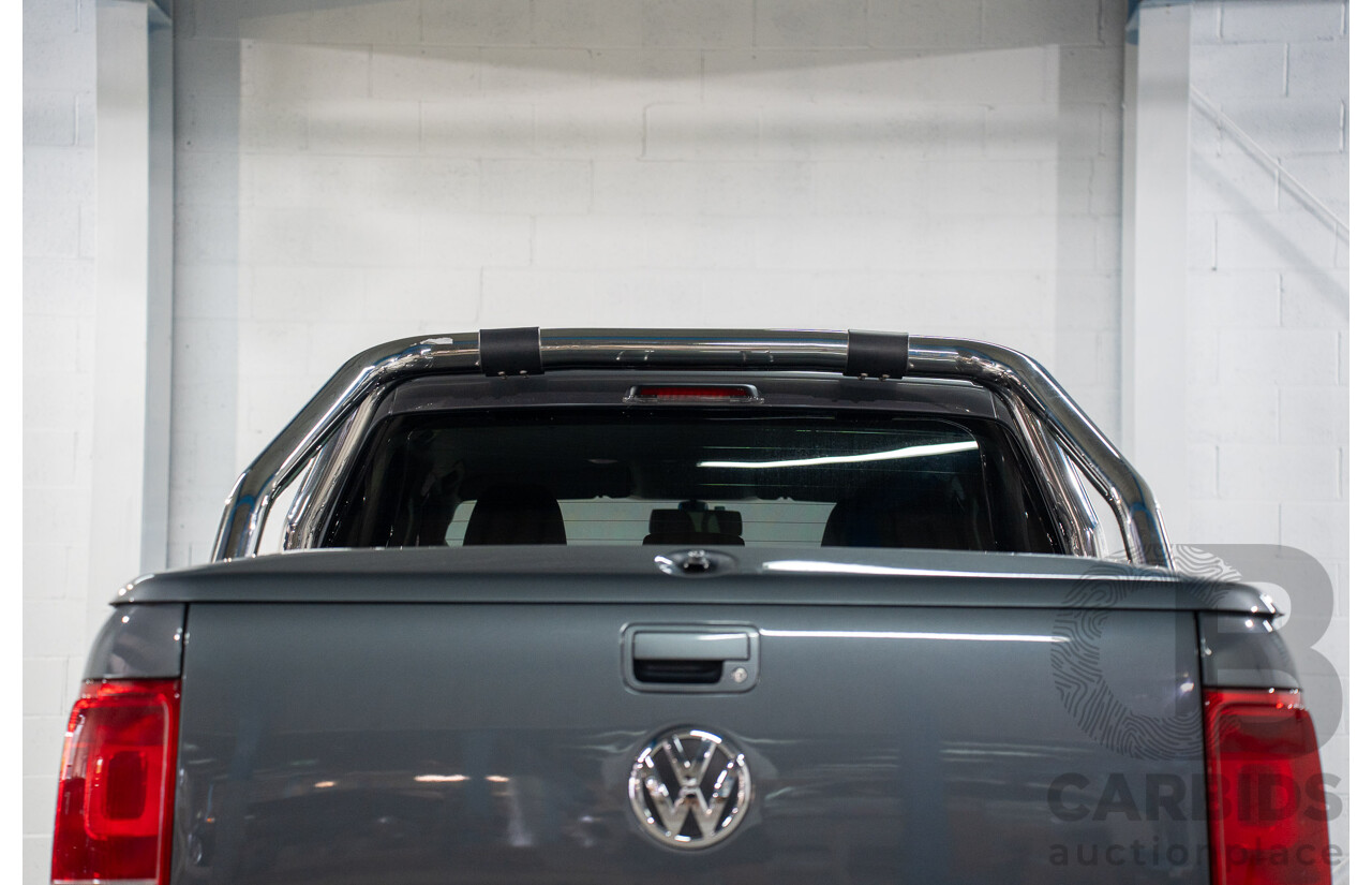10/2013 Volkswagen Amarok Tdi400 Highline (4x4) 2H MY13 Dual Cab Utility Natural Grey Metallic Turbo Diesel 2.0L