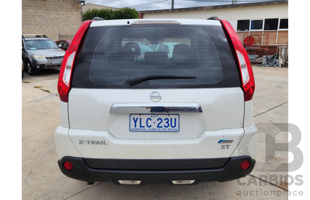 3/2013 Nissan X-Trail ST (fwd) T31 SERIES 5 4d Wagon White 2.0L
