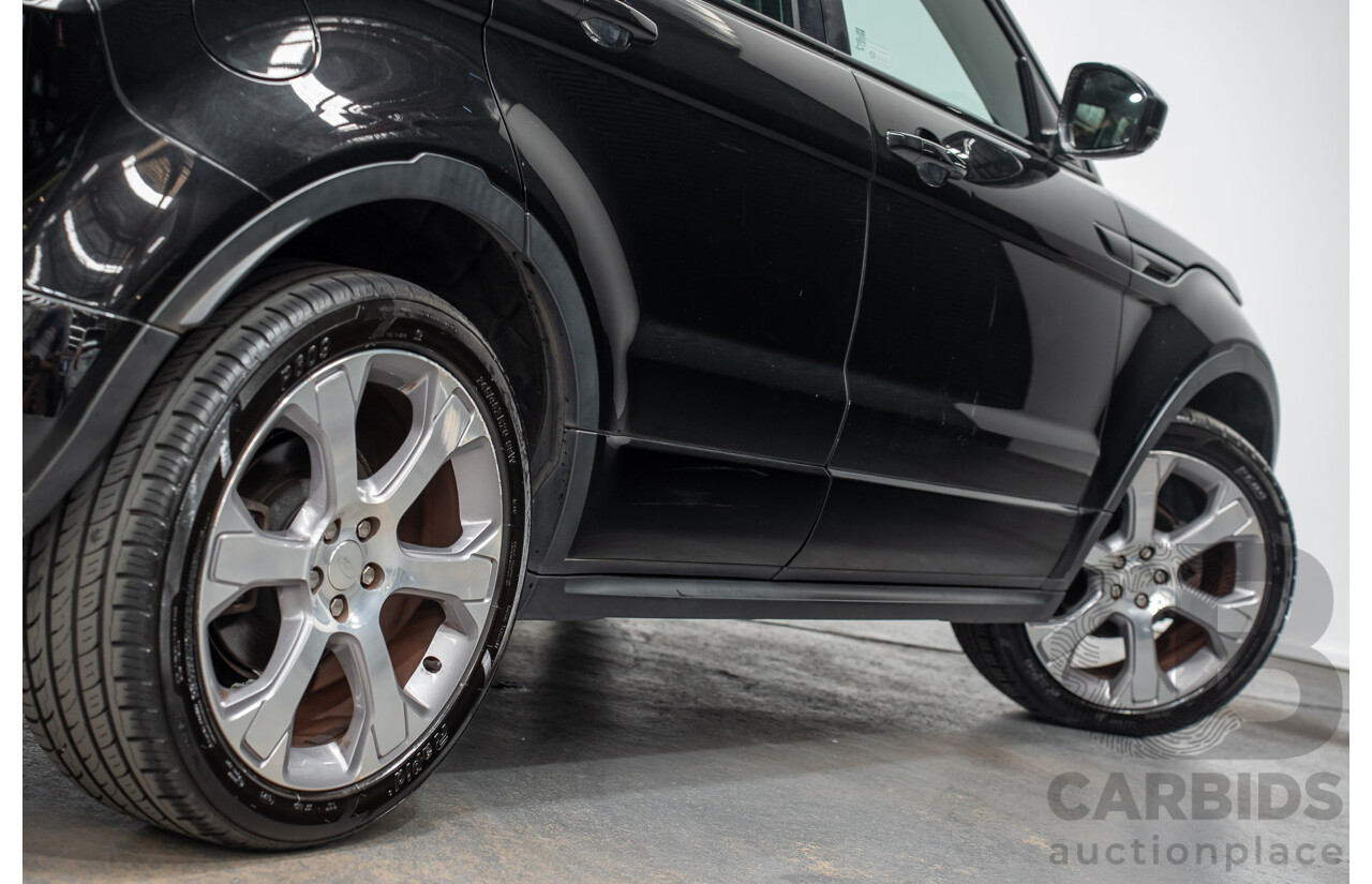 5/2014 Range Rover Evoque SD4 Dynamic LV (AWD) MY14 5d Wagon Santorini Black Turbo Diesel 2.2L