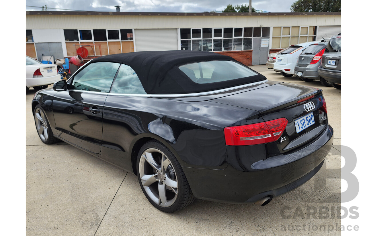 8/2009 Audi A5 2.0 TFSI Quattro 8T 2d Cabriolet Black 2.0L
