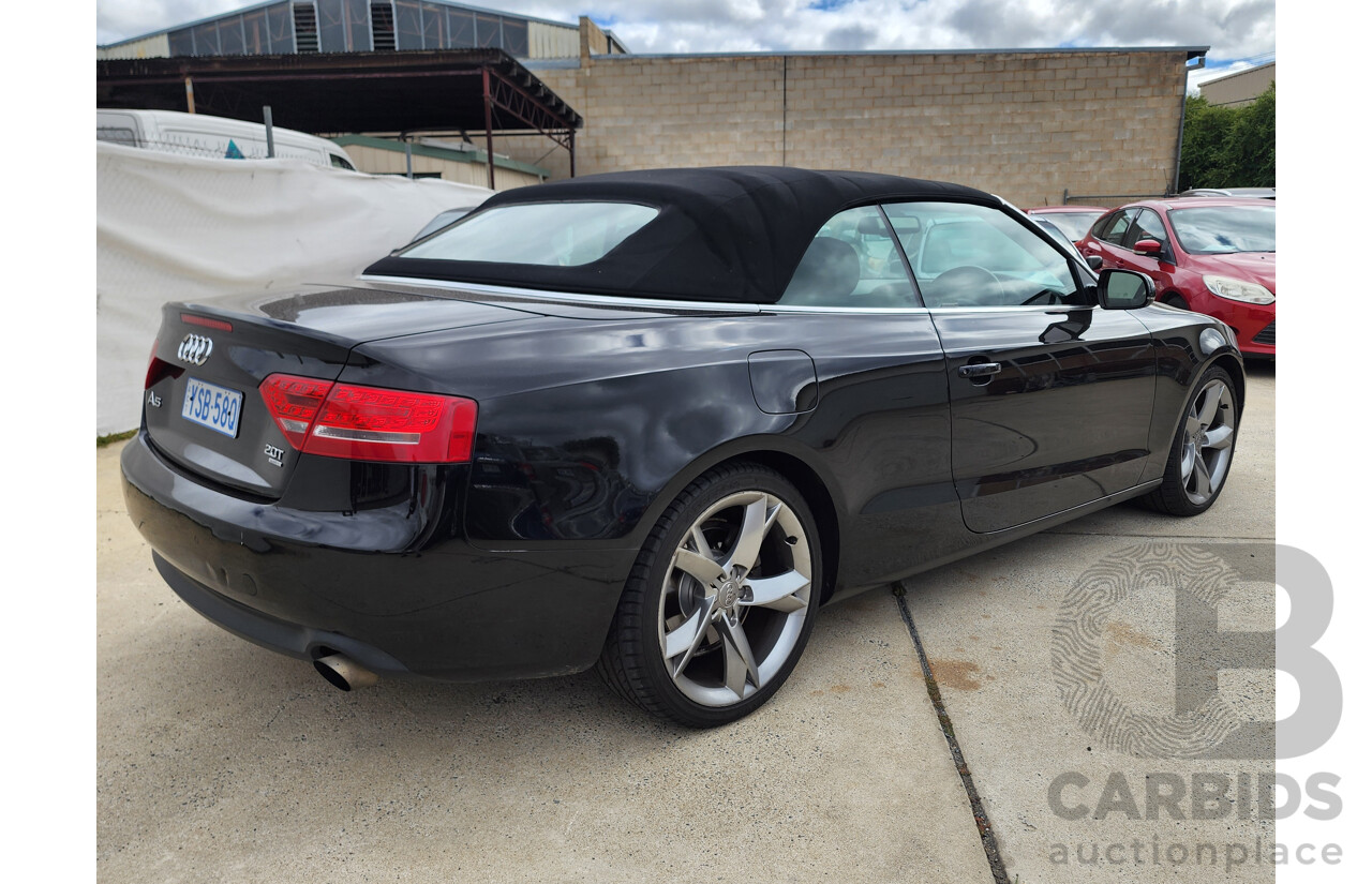 8/2009 Audi A5 2.0 TFSI Quattro 8T 2d Cabriolet Black 2.0L