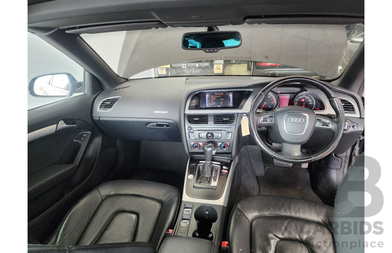 8/2009 Audi A5 2.0 TFSI Quattro 8T 2d Cabriolet Black 2.0L