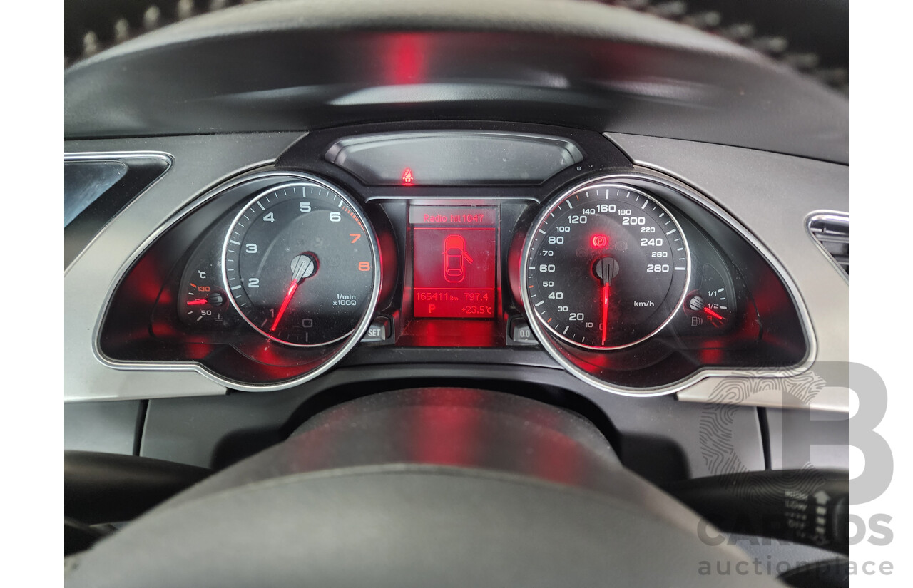 8/2009 Audi A5 2.0 TFSI Quattro 8T 2d Cabriolet Black 2.0L