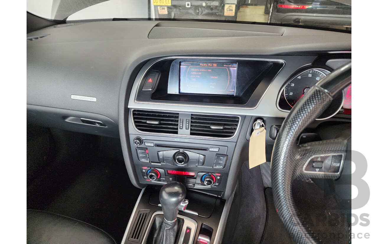 8/2009 Audi A5 2.0 TFSI Quattro 8T 2d Cabriolet Black 2.0L