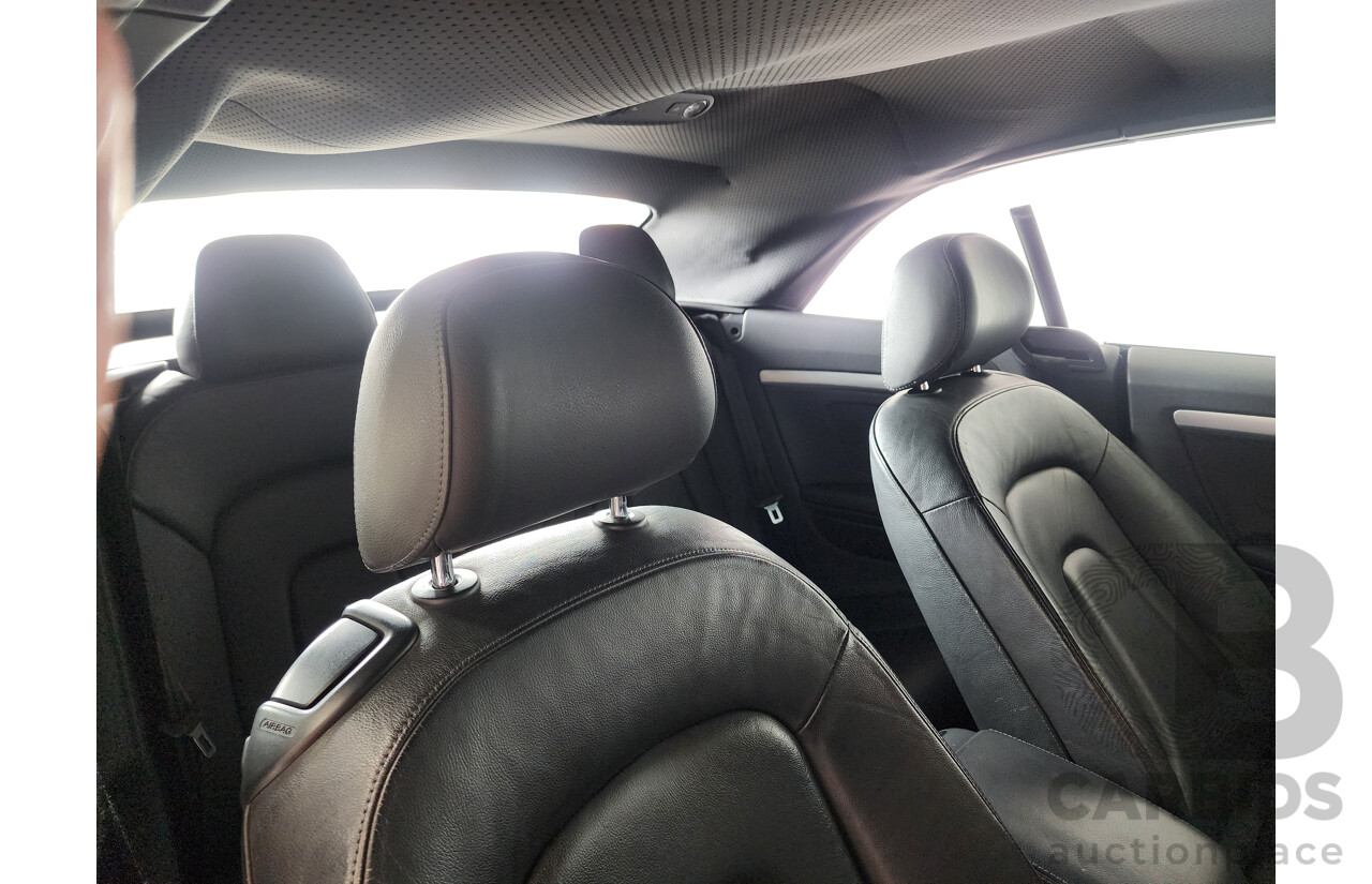 8/2009 Audi A5 2.0 TFSI Quattro 8T 2d Cabriolet Black 2.0L