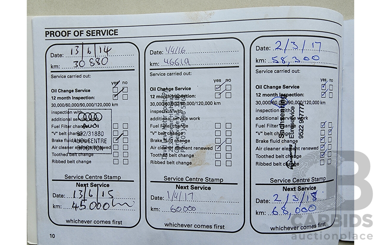 8/2009 Audi A5 2.0 TFSI Quattro 8T 2d Cabriolet Black 2.0L