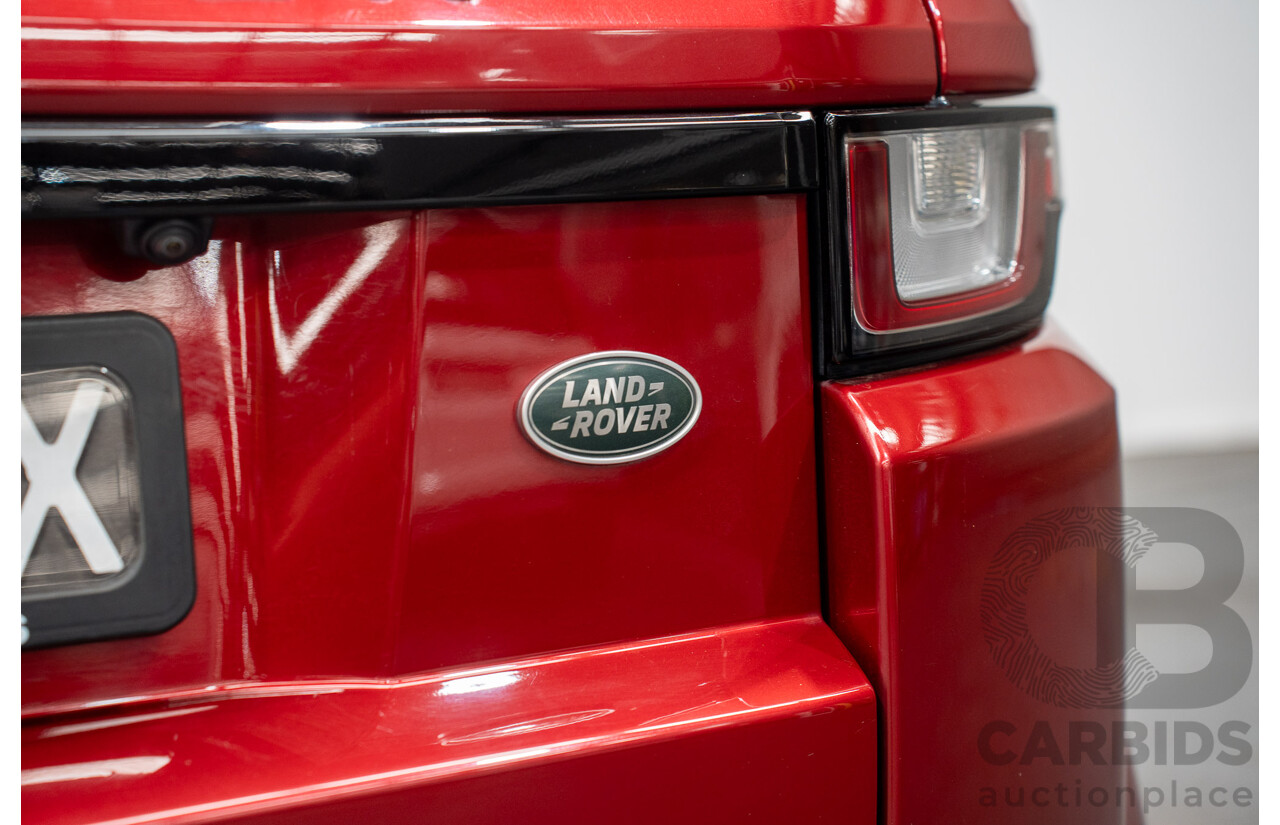 12/2017 Land Rover Range Rover Evoque TD4 SE 110 Dynamic (AWD) MY18 4d Wagon Firenze Red Turbo Diesel 2.0L