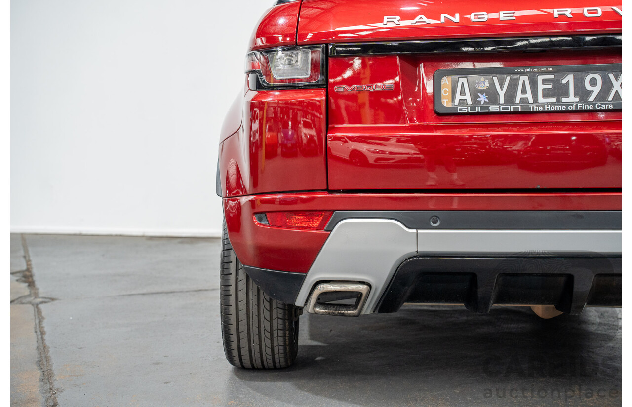 12/2017 Land Rover Range Rover Evoque TD4 SE 110 Dynamic (AWD) MY18 4d Wagon Firenze Red Turbo Diesel 2.0L