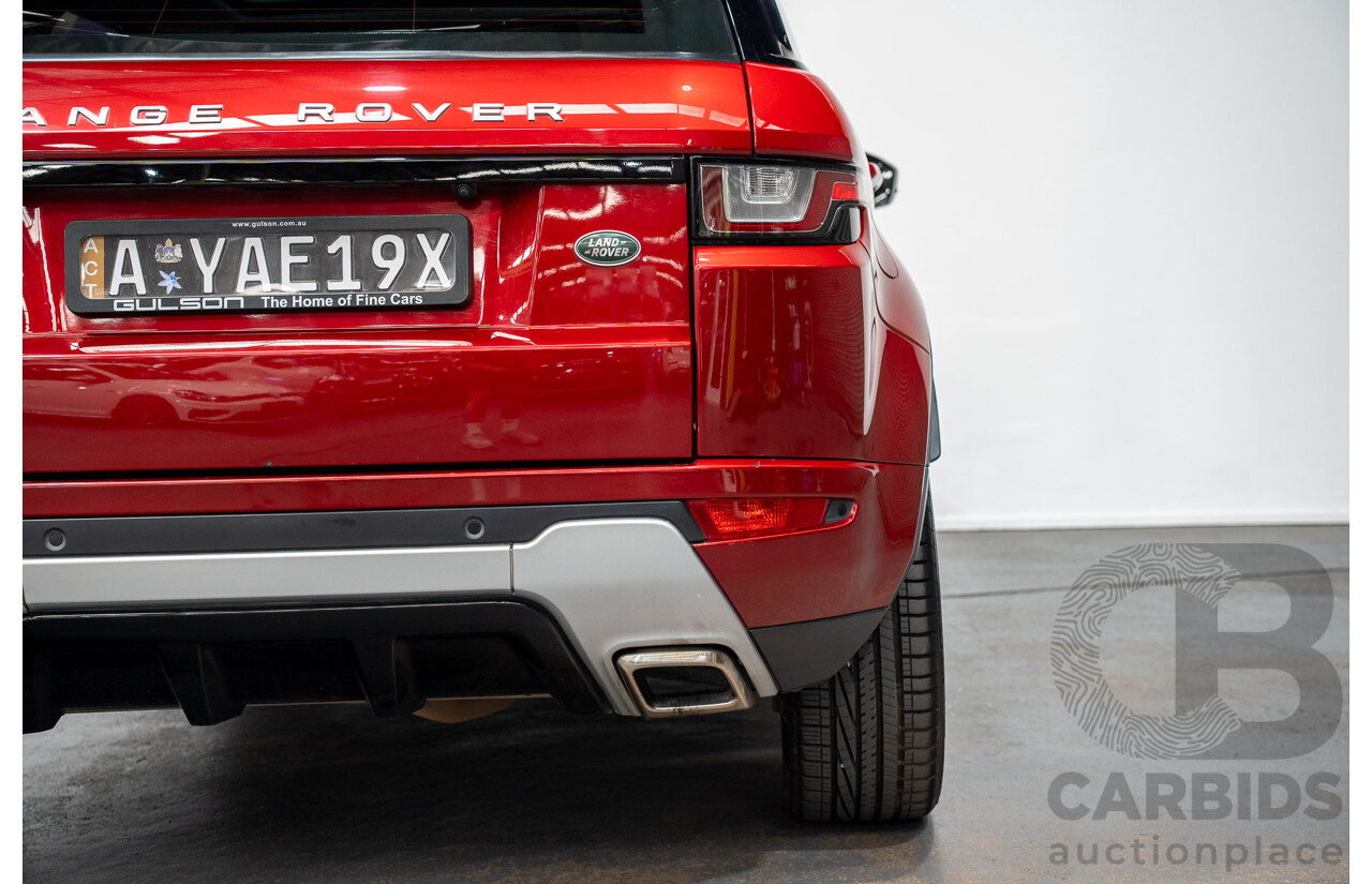 12/2017 Land Rover Range Rover Evoque TD4 SE 110 Dynamic (AWD) MY18 4d Wagon Firenze Red Turbo Diesel 2.0L