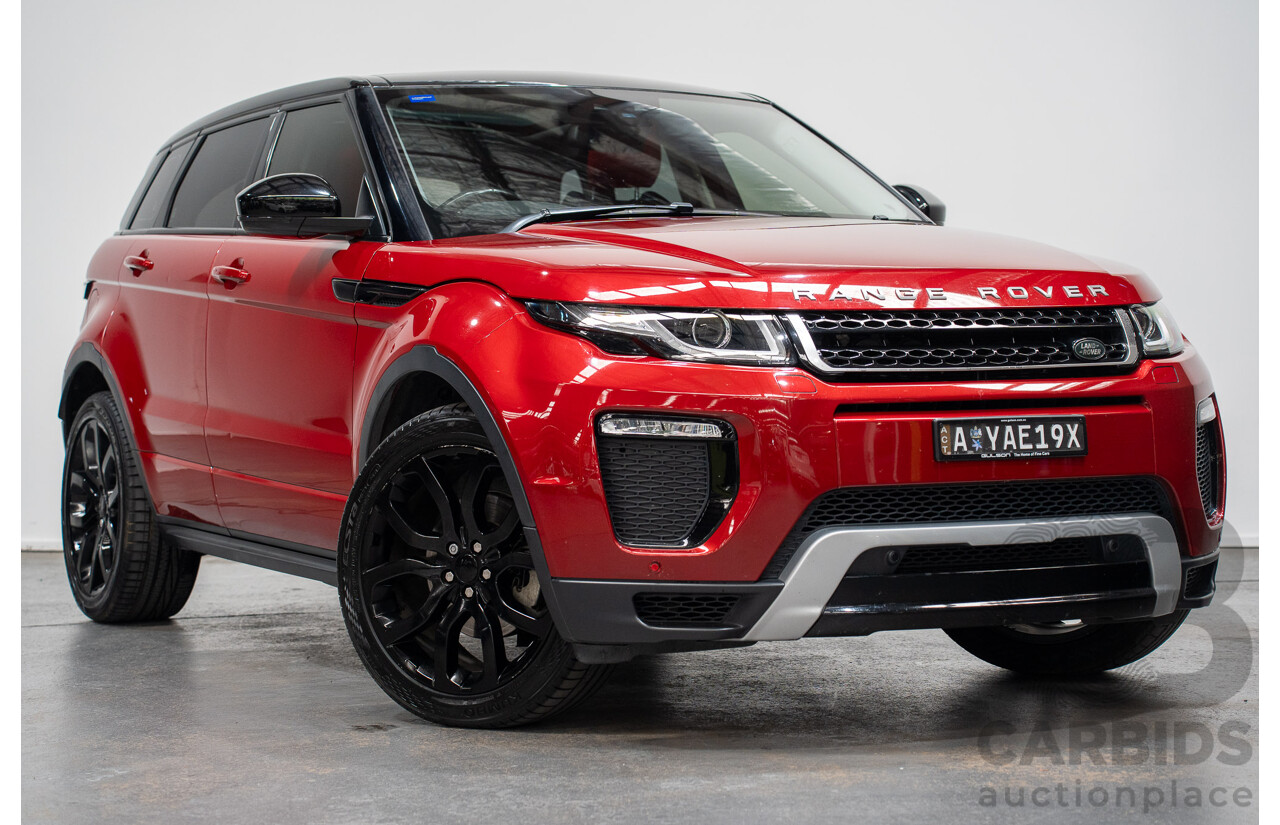 12/2017 Land Rover Range Rover Evoque TD4 SE 110 Dynamic (AWD) MY18 4d Wagon Firenze Red Turbo Diesel 2.0L