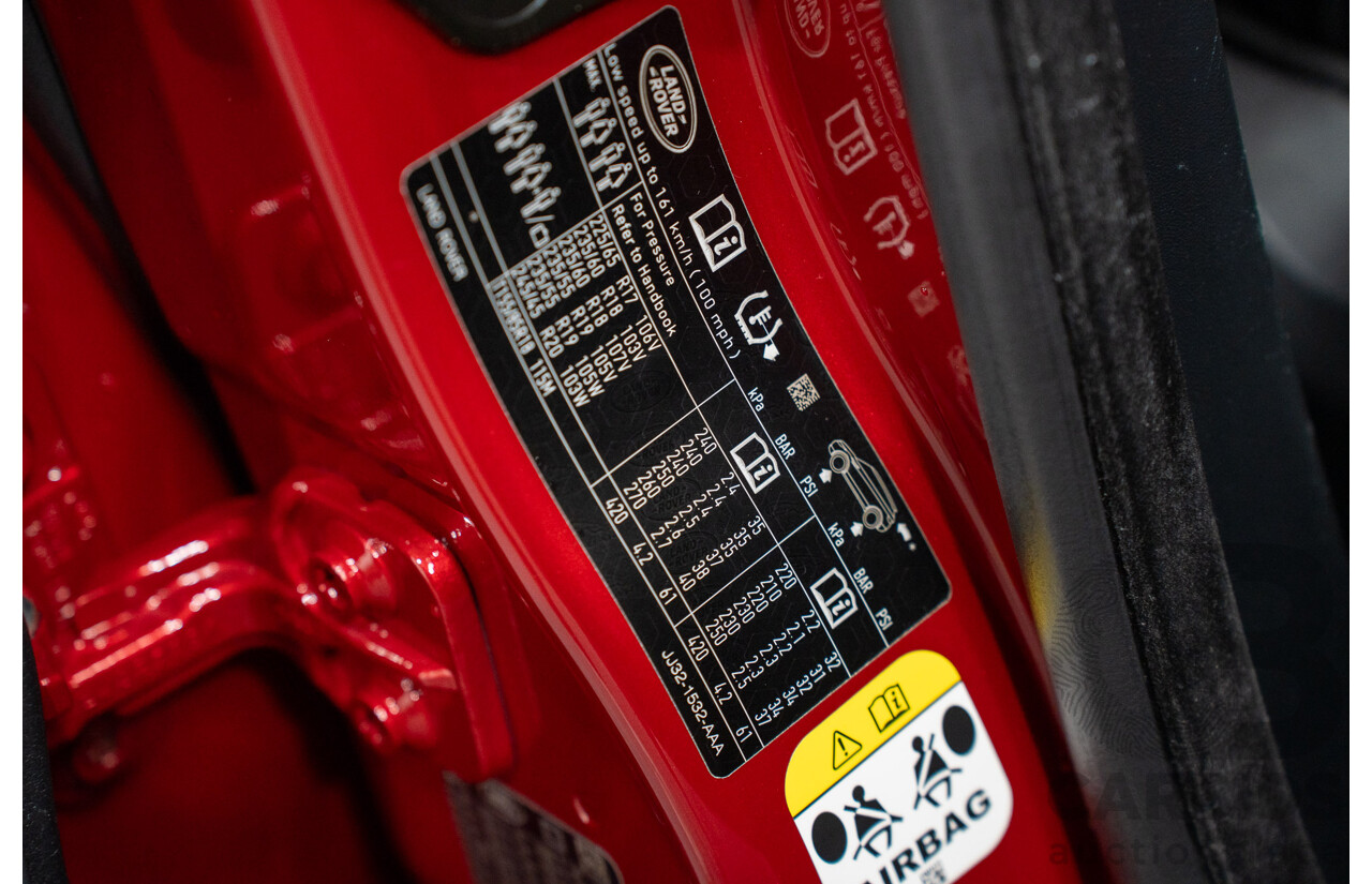 12/2017 Land Rover Range Rover Evoque TD4 SE 110 Dynamic (AWD) MY18 4d Wagon Firenze Red Turbo Diesel 2.0L