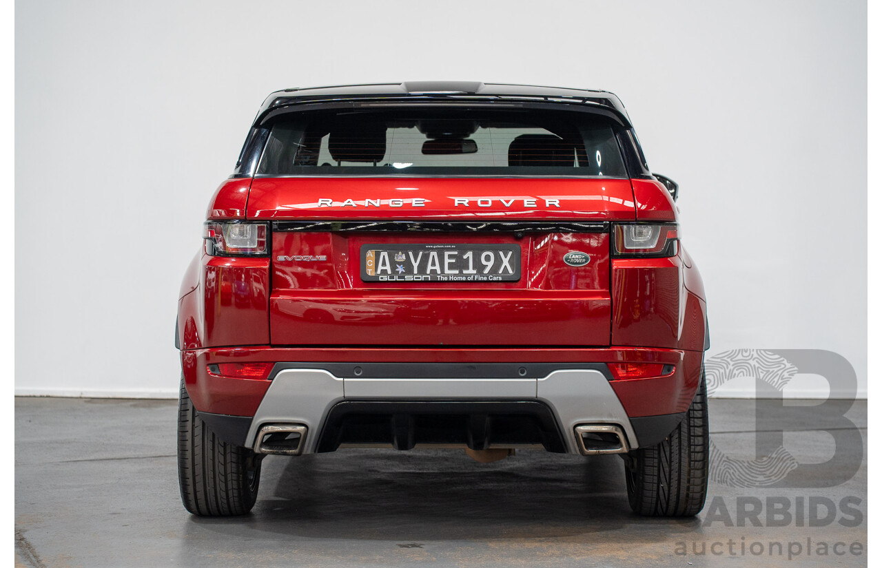 12/2017 Land Rover Range Rover Evoque TD4 SE 110 Dynamic (AWD) MY18 4d Wagon Firenze Red Turbo Diesel 2.0L