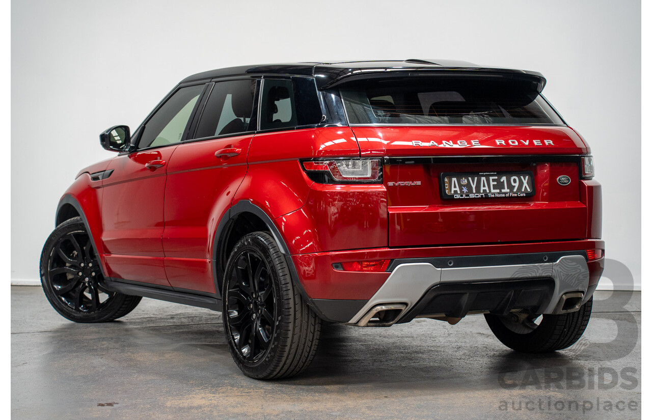 12/2017 Land Rover Range Rover Evoque TD4 SE 110 Dynamic (AWD) MY18 4d Wagon Firenze Red Turbo Diesel 2.0L