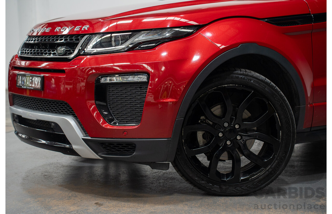 12/2017 Land Rover Range Rover Evoque TD4 SE 110 Dynamic (AWD) MY18 4d Wagon Firenze Red Turbo Diesel 2.0L