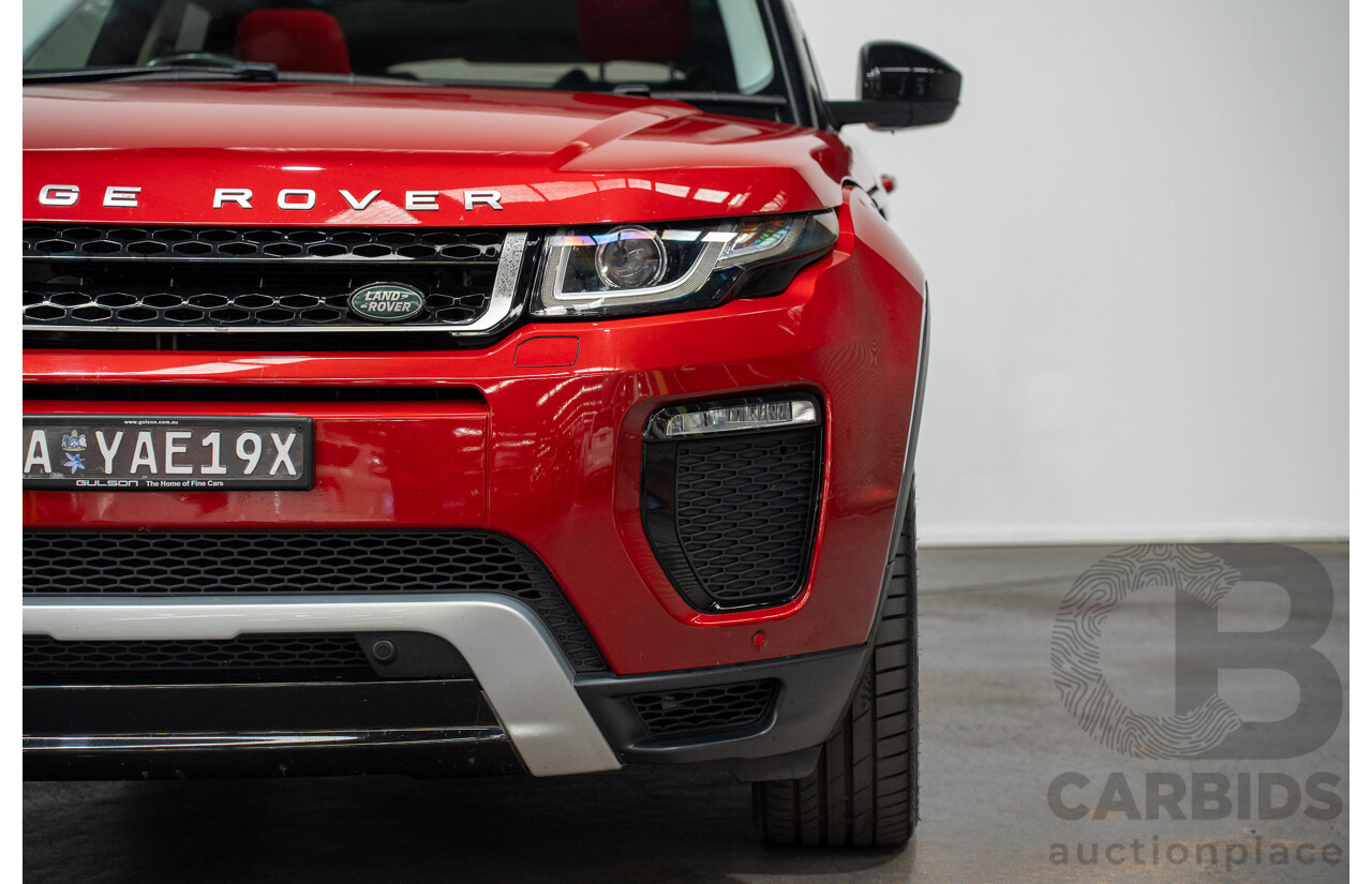 12/2017 Land Rover Range Rover Evoque TD4 SE 110 Dynamic (AWD) MY18 4d Wagon Firenze Red Turbo Diesel 2.0L