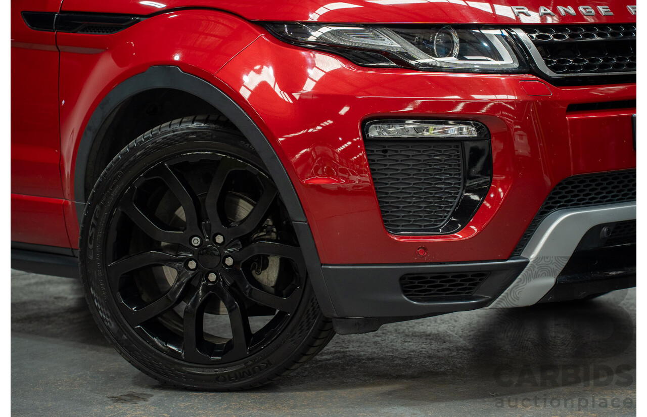12/2017 Land Rover Range Rover Evoque TD4 SE 110 Dynamic (AWD) MY18 4d Wagon Firenze Red Turbo Diesel 2.0L