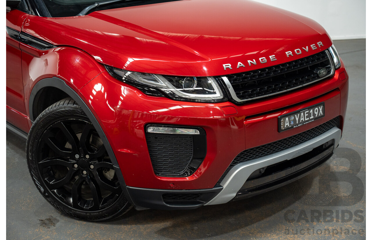 12/2017 Land Rover Range Rover Evoque TD4 SE 110 Dynamic (AWD) MY18 4d Wagon Firenze Red Turbo Diesel 2.0L