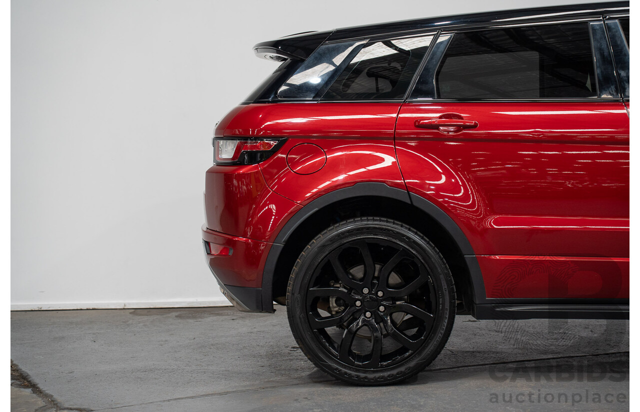 12/2017 Land Rover Range Rover Evoque TD4 SE 110 Dynamic (AWD) MY18 4d Wagon Firenze Red Turbo Diesel 2.0L