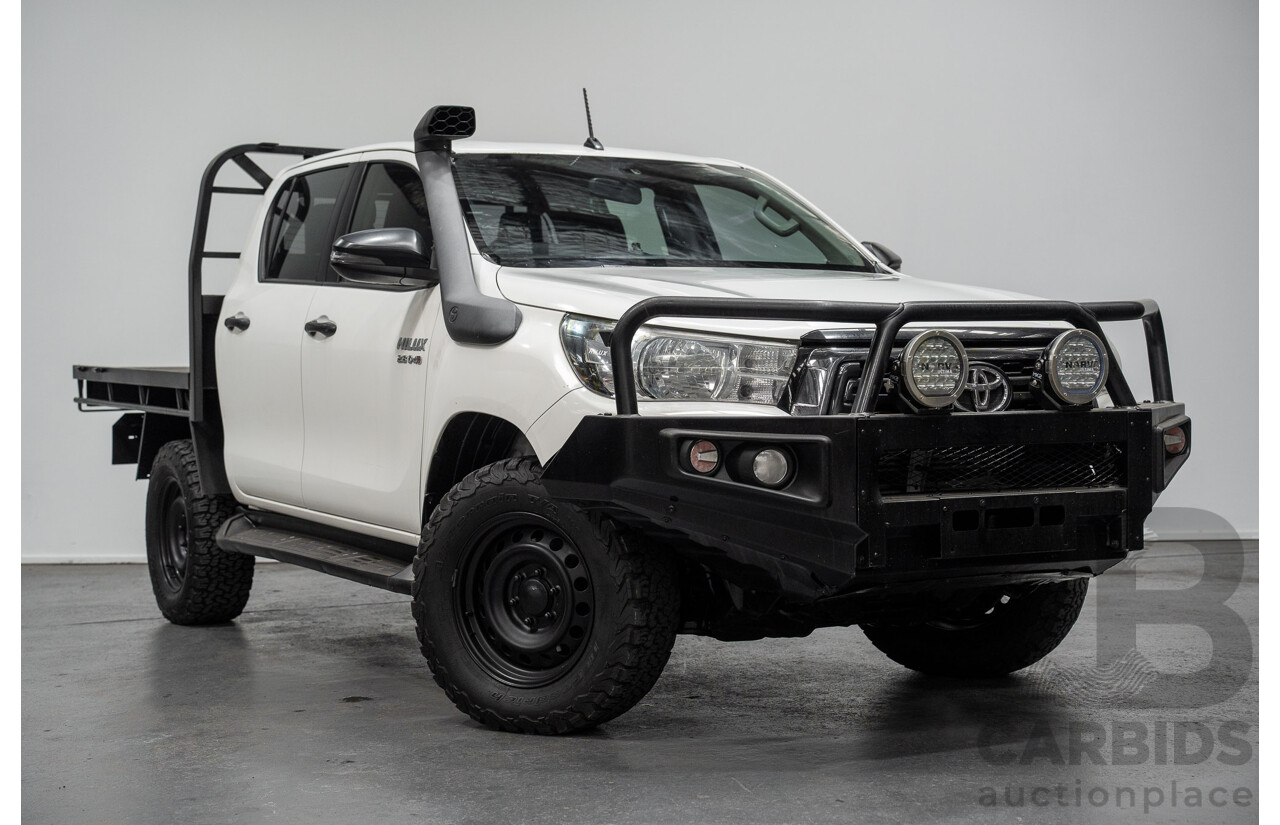 5/2019 Toyota Hilux SR (4x4) GUN126R MY19 UPGRADE Double C/Chas White Turbo Diesel 2.8L