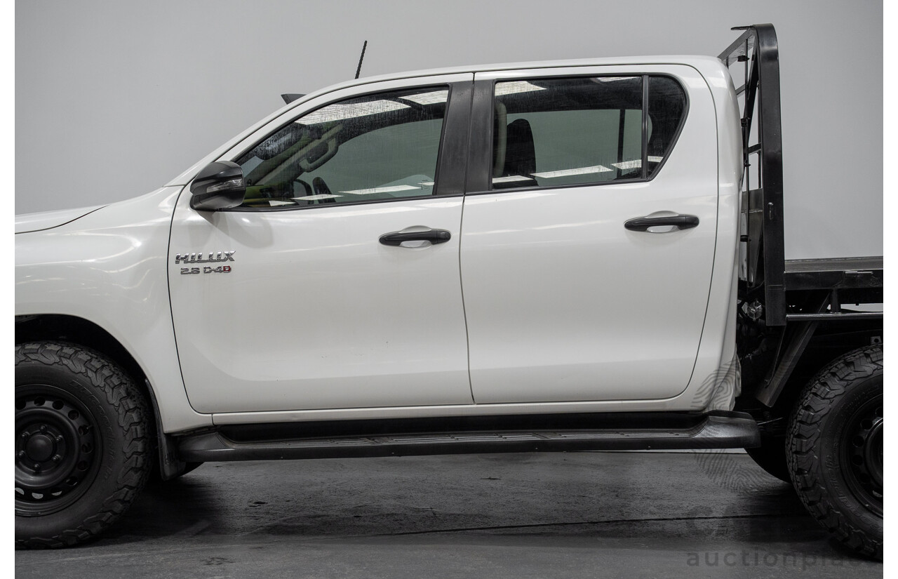 5/2019 Toyota Hilux SR (4x4) GUN126R MY19 UPGRADE Double C/Chas White Turbo Diesel 2.8L