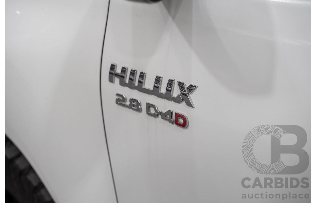 5/2019 Toyota Hilux SR (4x4) GUN126R MY19 UPGRADE Double C/Chas White Turbo Diesel 2.8L