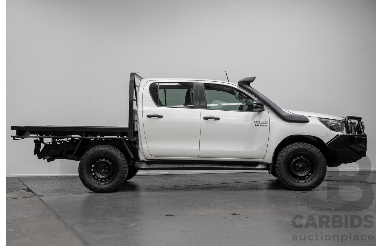 5/2019 Toyota Hilux SR (4x4) GUN126R MY19 UPGRADE Double C/Chas White Turbo Diesel 2.8L