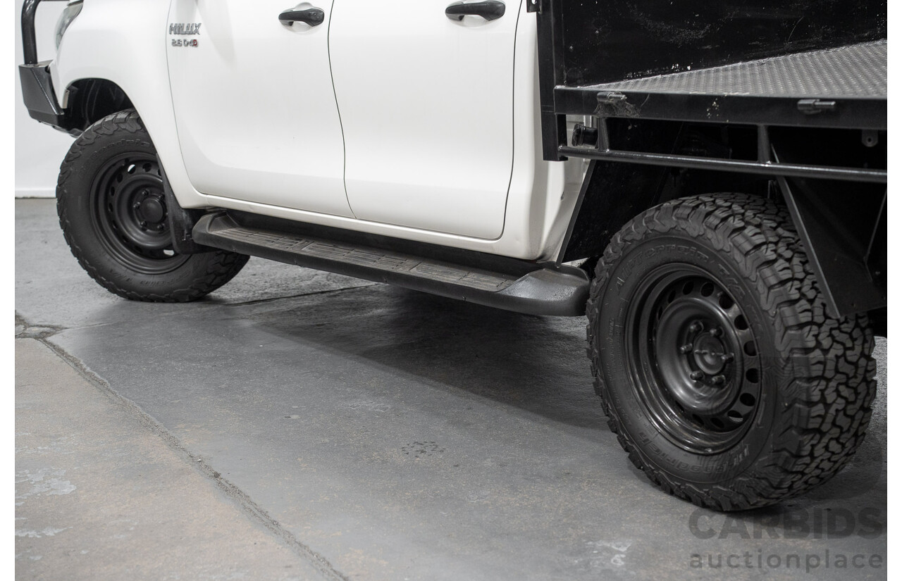 5/2019 Toyota Hilux SR (4x4) GUN126R MY19 UPGRADE Double C/Chas White Turbo Diesel 2.8L