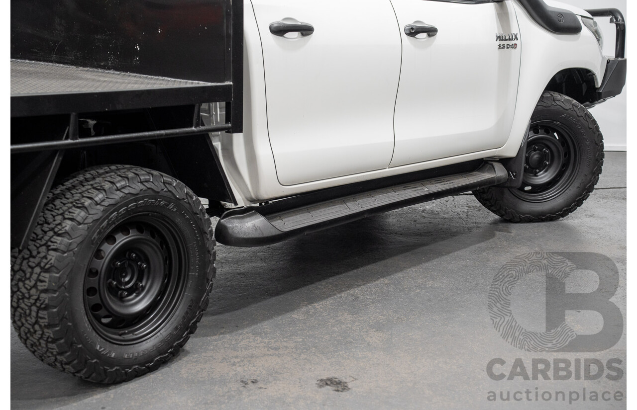 5/2019 Toyota Hilux SR (4x4) GUN126R MY19 UPGRADE Double C/Chas White Turbo Diesel 2.8L