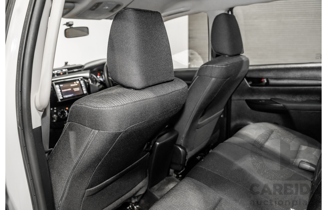 5/2019 Toyota Hilux SR (4x4) GUN126R MY19 UPGRADE Double C/Chas White Turbo Diesel 2.8L